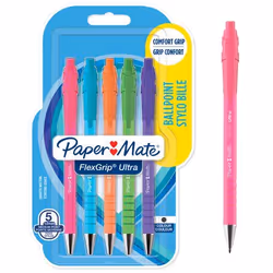 Papermate PAPER MATE FLEXGP ULT BALL BRGHT PK5