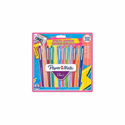 Flair Felt Tip Pens Medium Point (0.7mm) Assorted Retro Colours 12 Count
