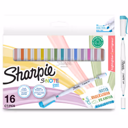 Sharpie 2182115, 16 pc(s), Blue, Brown, Green, Orange, Pink, Purple, Yellow, White, Round