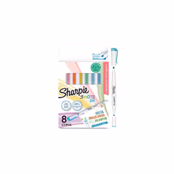 Sharpie 2182116, 8 pc(s), Blue, Green, Orange, Pink, Yellow, White, Round