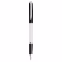 Waterman Hémisphère Rollerball Pen Colour Blocking Gift Box, Twist retractable pen, Black, White, Black, Lacquer, Fine, Ambid ...