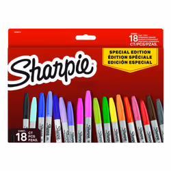 Sharpie Permanent markers Special Edition Fine 18 pcs., 18 pc(s), Fine tip, Multicolour, 1 mm, Box