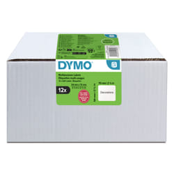 DYMO LW MULTI-PURPOSE LABELS 74x70MM 12 ROLLS White Self-adhesive printer label