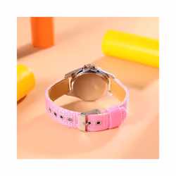 Boys Girls Quartz Watch Kids Childrens Fabric Strap Student Wristwatch - Dial pattern