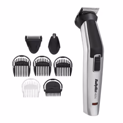 BaByliss 8-in-1 Titanium, Silver, Black, Plastic, 1 mm, 7 mm, 3.4 cm, Titanium