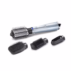 BaByliss Hydro-Fusion Hydro Fusion Smooth & Shape, Hot air brush, Warm, Buttons, All hair, Long, Medium, Short, Grey, Silver
