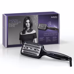 BaByliss 2440BDU Diamond Heated Smoothing & Straightening Brush With 3 Settings