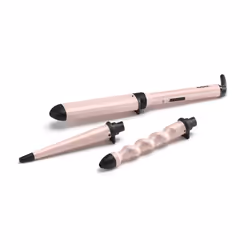 Curl & Wave Trio Styler, Multi-styler, Hair waver, Beachy waves, Loose waves, pink 3 in 1 curling wand