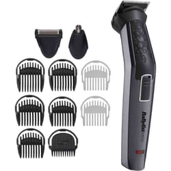 BaByliss Men 7256U 11in1 Cordless Steel Multi Trimmer Kit Carbon Titanium