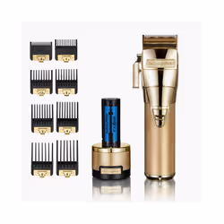 Babyliss Pro FXONE All Metal Hair Clipper N1 Digital Motor Built In Oil Reservoir Battery Indicator - Gold