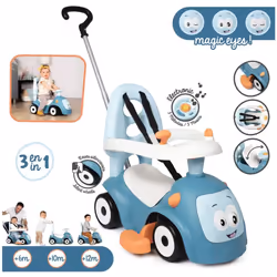 Smoby 3-in-1 Baby Ride-on Carrier Blue Kids Children Baby Ride on Carrier Set