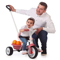 Smoby 2-in-1 Baby Tricycle Pink Outdoor Kids Children Ride on Riding Toy Set
