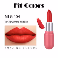Mini Capsule Matte Lipstick Mist Velvet Non-fading Portable Mini Lipstick - 04#