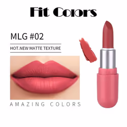 Mini Capsule Matte Lipstick Mist Velvet Non-fading Portable Mini Lipstick - 02#