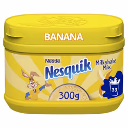 Nesquik Banana Flavoured Milkshake Powder Tub 300g (Pack of 10)