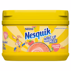Nesquik Strawberry Flavoured Milkshake Powder Tub 300g (Pack of 10)