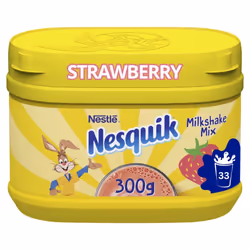 Nesquik Strawberry Flavoured Milkshake Powder Tub 300g  (Pack of 10)