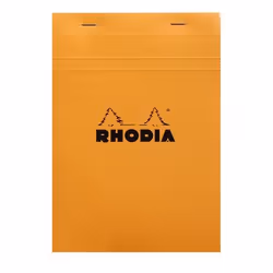 Rhodia N°16, Monochromatic, Orange, A5, 80 sheets, 80 g/m², Squared paper