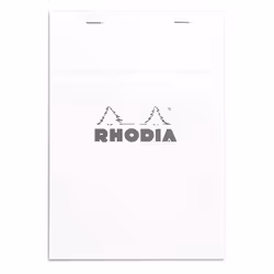 Rhodia N°16, Monochromatic, White, A5, 80 sheets, 80 g/m², Squared paper