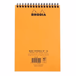 Rhodia 16500C writing notebook A5 80 sheets Orange