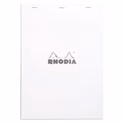 Rhodia N°18, Monochromatic, White, A4, 80 sheets, 80 g/m², Squared paper