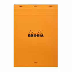 Rhodia 18600C, Image, Orange, A4, 80 sheets, Lined paper, Soft frontcover & hard backcover