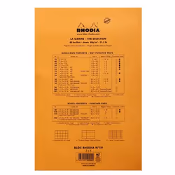 Rhodia 19200C writing notebook A4+ 80 sheets Orange