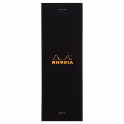 Rhodia 86009C, Image, Black, 80 sheets, Lined paper, Soft frontcover & hard backcover, Universal