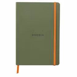 Rhodia 117374C, Monochromatic, Green, A5, 80 sheets, 90 g/m², Lined paper