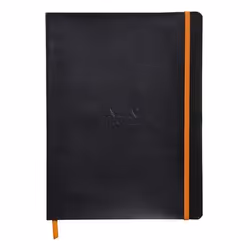 Rhodia 117502C, Monochromatic, Black, 80 sheets, 90 g/m², Lined paper, Softcover