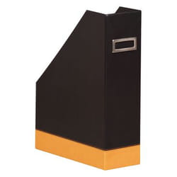 Rhodia 118836C magazine rack Faux leather Black, Orange