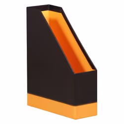 Rhodia 118836C magazine rack Faux leather Black, Orange