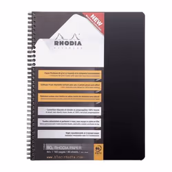 Rhodia 119900C, Monochromatic, Black, A4+, 80 sheets, 90 g/m², Squared paper