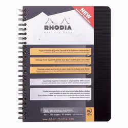 Rhodia 119941C, Monochromatic, Black, A5+, 80 sheets, 90 g/m², Lined paper
