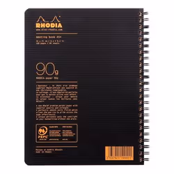 Rhodia 119941C writing notebook A5+ 80 sheets Black