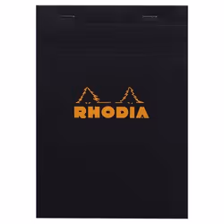 Rhodia 162009C, Image, Black, A5, 80 sheets, Squared paper, Soft frontcover & hard backcover
