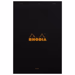 Rhodia 190009C, Monochromatic, Black, A4+, 80 sheets, Soft frontcover & hard backcover, Universal