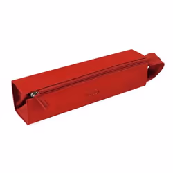 Rhodia 319023C, Hard pencil case, Leatherette, Textile, Red, Monochromatic, Zipper, 230 mm