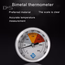 SW 0-300 Degree Celsius Stainless Steel BBQ Grill Thermometer Temperature Gauge