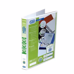 Elba Panorama A4 Presentation Ring Binder. Made from hard wearing plastic board. Clear slip pockets on front. back and spine. ...