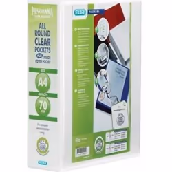 - All round clear slip pockets on front. back and spine for complete personalisation; - 3 inside pockets for loose papers and ...