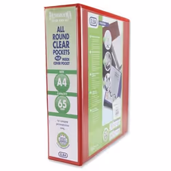 - All round clear slip pockets on front. back and spine for complete personalisation; - 3 inside pockets for loose papers and ...