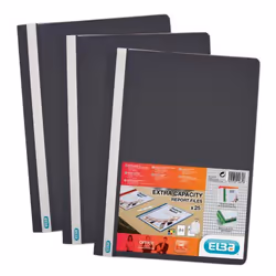 Elba REPORT FILE A4 BLACK PK50