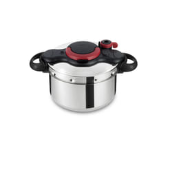 Tefal P4620768 stovetop pressure cooker 6 L Black, Stainless steel