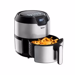 Tefal Easy Fry EY401D Single 4.2 L Stand-alone 1500 W Hot air fryer Black, Stainless steel
