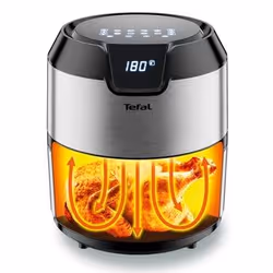 Tefal Easy Fry EY401D Single 4.2 L Stand-alone 1500 W Hot air fryer Black, Stainless steel