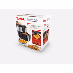 Tefal Easy Fry EY701D Single 5.6 L Stand-alone 1850 W Hot air fryer Black, Stainless steel