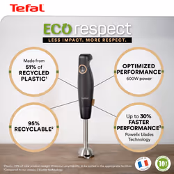 Tefal Eco Respect HB46E8 0.8 L Immersion blender 600 W Black - Additional view 6