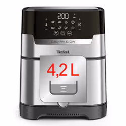 Tefal Easy Fry & Grill EY505D Single 4.2 L Stand-alone 1550 W Hot air fryer Stainless steel - Additional view 5
