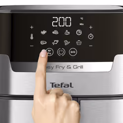 Tefal Easy Fry & Grill EY505D Single 4.2 L Stand-alone 1550 W Hot air fryer Stainless steel - Additional view 6